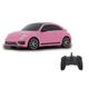 JAMARA 405160 - VW Beetle 1:24 2,4GHz - RC Auto, offiziell lizenziert, ca 1 Std fahren, 9 Km/h, perfekt nachgebildete Details, detaillierter Innenraum, hochwertige Verarbeitung, pink