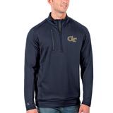 Men's Antigua Navy Georgia Tech Yellow Jackets Big & Tall Generation Quarter-Zip Pullover Jacket