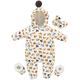 Baby Boys Girls Snowsuit Winter Romper Hooded Overall Down Coat Doule Zippers Jacket Outfit 3-24 Months (Beige,18-24 Months)