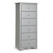 Costway 6 Drawers Chest Dresser Clothes Storage Bedroom Furniture Cabinet-Gray