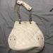 Burberry Bags | Authentic Burberry Quilted Leather Bucket Bag | Color: Silver/White | Size: Os