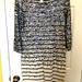 J. Crew Dresses | J Crew Sequined Navy And Cream Wool Dress. | Color: Blue/Cream | Size: S