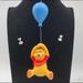 Disney Holiday | Disney Collectables Winnie The Pooh With Balloon | Color: Blue/Yellow | Size: 6” Tall