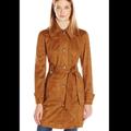 Jessica Simpson Jackets & Coats | Jessica Simpson Cognac Suede Raincoat | Color: Brown/Tan | Size: L
