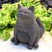 Nichols Bros. Stoneworks Happy Fat Cat Statue Concrete in Brown | 9.5 H x 8 W x 7.5 D in | Wayfair GNCFH-TC
