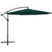 Ebern Designs Cantilever Umbrella Tilting Parasol Outdoor Umbrella Patio Sunshade, Polyester in Green | Wayfair EF07C4AB0A014713BFCAEE3D08514597