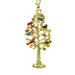 Feng Shui Import Wealth Tree Amulet Key Chain in Red/Yellow | 4 H x 2 W x 1 D in | Wayfair 5095