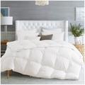 Alwyn Home 700 Fill Power Winter Down & Feather Blend Comforter Down & Feather Blend in White | 90 H x 90 W x 5 D in | Wayfair