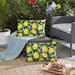 Rosalind Wheeler Argueta Lemons Outdoor Rectangular Pillow Cover & Insert Polyester/Polyfill/Synthetic/Polyester | 14 H x 24 W x 6 D in | Wayfair