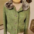 Anthropologie Jackets & Coats | Anthropologie Wool Jacket/Blazer | Color: Gray/Green | Size: 10