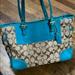 Coach Bags | Coach Bag | Color: Blue/Tan | Size: Os