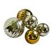 Orren Ellis 5 Piece Alaja Sphere Set Glass in Gray/Yellow | 6 H x 18 W x 6 D in | Wayfair 170D5D02ACCC40F4A271AD3D14F0D080