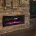 Orren Ellis Aishe Recessed Wall Mounted Electric Fireplace in Gray | 18.11 H x 42 W x 3.86 D in | Wayfair 62B7E3F40AAE4B6E883C6605300A1C5E