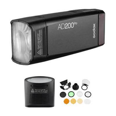 Godox AD200Pro TTL Pocket Flash Kit with Round Head and Modifiers AD200PRO