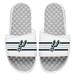 Youth ISlide White San Antonio Spurs Stripes Slide Sandals