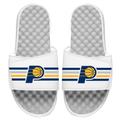 Men's ISlide White Indiana Pacers Stripes Slide Sandals