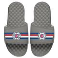Men's ISlide Gray LA Clippers Stripes Slide Sandals
