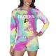 Women's Concepts Sport Indiana Pacers Velodrome Tie-Dye Long Sleeve Top & Shorts Set