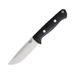 Bark River Bravo 1 Field Fixed Blade Knife 9in Overall 4.25in Satin Cpm-154 SS Drop Point Black Canvas Micarta Handle Traction Grooves On Spine Brown