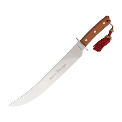 Maserin Champagne Saber Fixed Blade Knife 13.5in Brown Wood Handle 2000SC12