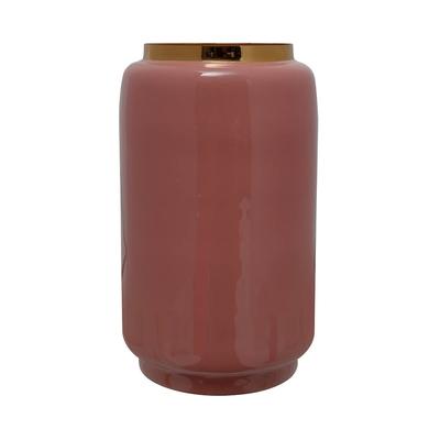 Gallazzo Vase with love to detail - 15cmx15cmx24,5cm Rosa / Gold Image