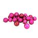 Northlight Seasonal 2Shatterproof 4-Finish Christmas Ball Ornaments 2.5" (60mm) Plastic in Pink | 2.5 H x 2.5 W x 2.5 D in | Wayfair 31754333