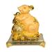 Bungalow Rose Chinese Zodiac Rat w/ Money Bag Figurine Resin in Yellow | 6 H x 6 W x 4 D in | Wayfair BCD7B447A32A4D619290855228DB96BA