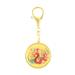 Feng Shui Import Snake Sign Wish Amulet Key Chain in Red/Yellow | 4 H x 2 W x 1 D in | Wayfair 5652