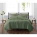 Cannon Heritage Solid Quilt Set Polyester/Polyfill/Microfiber in Green | King Quilt + 2 Shams | Wayfair QS3941GRKG-2300