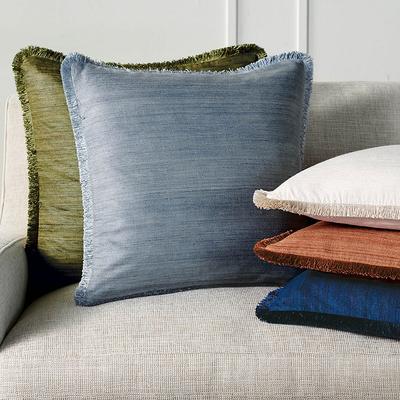Marilia Silk Decorative Pillow Covers - Sage, 20