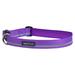 Strolls Collar in Reflective Dewberry for Dogs, Large, Purple