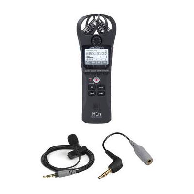 Zoom H1n Recorder Kit with Rode smartLav+ and TRRS to TRS Adapter (Black) ZH1N