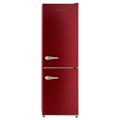 iio Retro 23" Bottom Freezer 11 cu. ft. Refrigerator, Glass in Red | 73.3 H x 23 W x 24.5 D in | Wayfair ALBR1372R-R