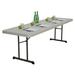 Lifetime Rectangular Portable Folding Table Plastic/Resin in Brown | 29 H x 96 W x 30 D in | Wayfair 80250