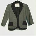 Anthropologie Jackets & Coats | Anthropologie | Cartonnier Olive Cropped Blazer | Color: Black/Green | Size: 4p