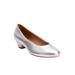 Women's The Vida Slip On Pump by Comfortview in Silver (Size 9 M)