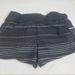 Athleta Shorts | Athleta Gray Striped Running Shorts Sz Xs | Color: Black/Gray | Size: Xs