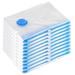 Rebrilliant Medium Space Saver Compression Vacuum Storage Bags Plastic in Blue/White | 19.37 H x 15.75 W x 1 D in | Wayfair