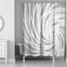 Mercury Row® Ruggeri Single Shower Curtain Polyester in Gray | 74 H x 71 W in | Wayfair 00410570BCB64AD98CF382302476F666