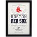 Boston Red Sox 10'' x 14'' Team Framed Wood Sign