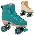 LMNADE Throwback Traditional Figure Skate Style Vegan-Friendly Roller Skates. Ideal Roller Boots for Girls and Women Suitable for Indoor & Outdoor Use Size - UK 1