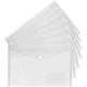 50 x A4 Clear Plastic Popper Wallet Document Folder(Pack of 500)