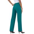 Plus Size Women's Classic Bend Over® Pant by Roaman's in Tropical Teal (Size 36 W) Pull On Slacks