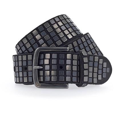 b.belt Quinn Nietengürtel Leder 90 cm Schwarz Damen