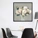 East Urban Home White Hydrangea by Allison Pearce - Painting Print Canvas in Gray | 37 H x 37 W x 1.5 D in | Wayfair