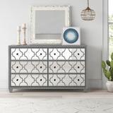 Willa Arlo™ Interiors Brewster 6 Drawer 64" W Double Dresser Wood in Gray | 38 H x 64 W x 18 D in | Wayfair 7031E0667ECA4CD490AE3C96A6EAE319