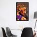 East Urban Home Kobe Bryant by Crixtover Edwin - Painting Print Canvas/Metal in Brown/Indigo | 40 H x 26 W x 1.5 D in | Wayfair