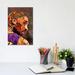 East Urban Home Kobe Bryant by Crixtover Edwin - Painting Print Canvas in Brown/Indigo | 12 H x 8 W x 0.75 D in | Wayfair