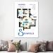 East Urban Home Apartment from Seinfeld by TV Floorplans & More - Graphic Art Print in Blue/Gray | 18 H x 12 W x 1.5 D in | Wayfair