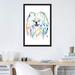 East Urban Home Pomeranian - Leo by Lisa Whitehouse - Graphic Art Print Canvas/Metal in Blue/White/Yellow | 40 H x 26 W x 1.5 D in | Wayfair